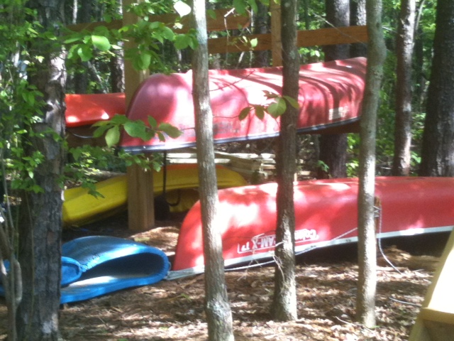 canoes and kayak racks