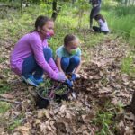 Girl Scouts' planting behind DK8 school